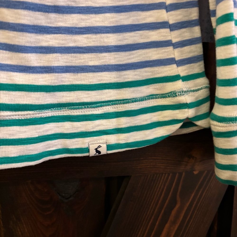 Joules Multicolor Striped Hoodie Long Sleeve Sweatshirt Top 14 - Picture 3 of 6